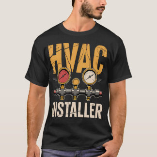 Camiseta Uniforme de Técnico Instalador de Hvac Aquecimento