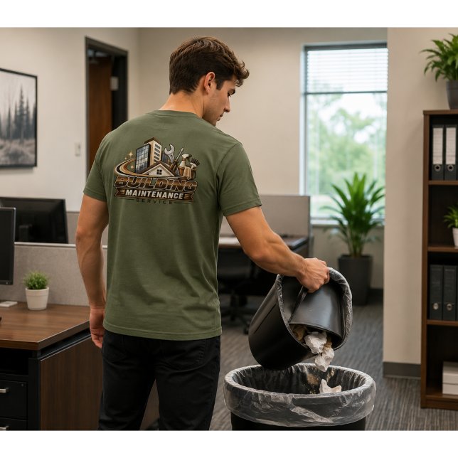 Camiseta Uniforme de Trabalhador de Manutenção (Criador carregado)