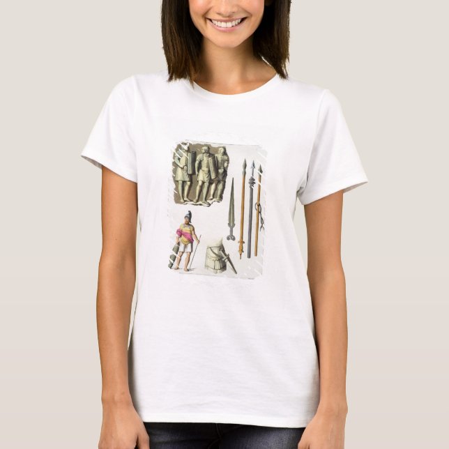 Camiseta Uniforme e armas dos legionários romanos, de Le Le (Frente)