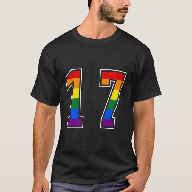 Camiseta Uniforme Numerada do Rainbow 17 Team Junior (Frente)