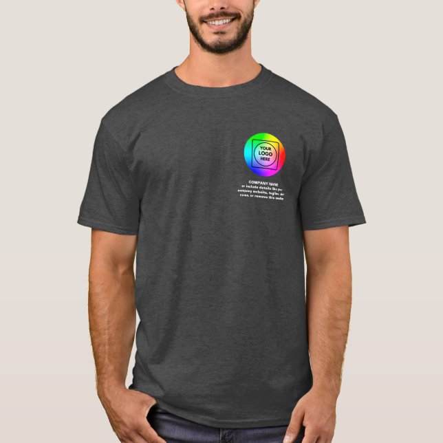 Camiseta Uniforme para Funcionários com Logotipo Q (Frente)