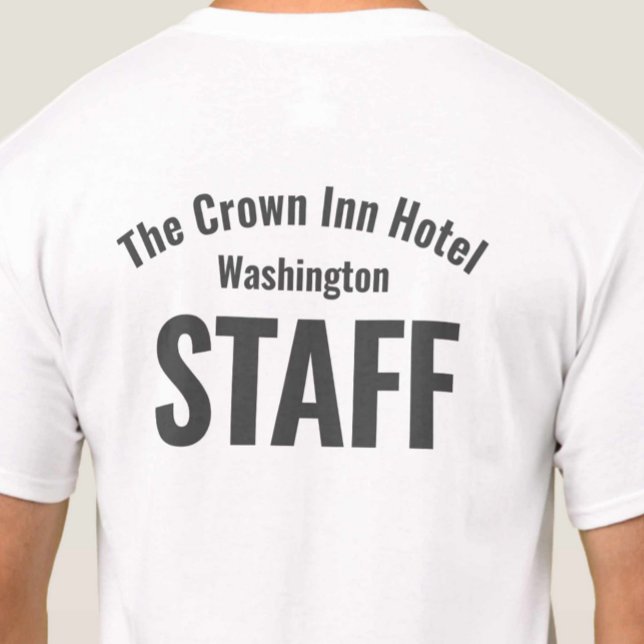 Camiseta Uniforme para Funcionários de Hotel (Criador carregado)