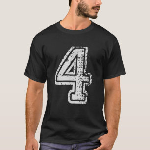 Camiseta Uniformes de Team Jersey Número 4 Quatro Esportes 