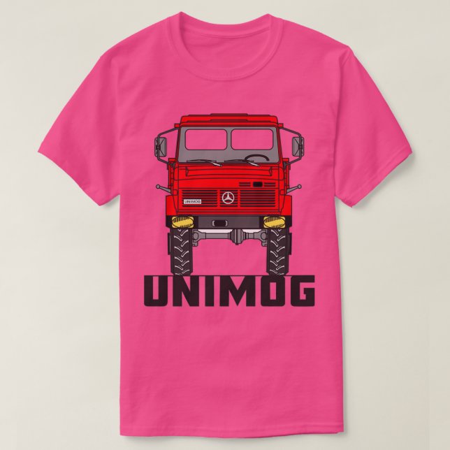 Camiseta Unimog U1600 vermelho (Frente do Design)