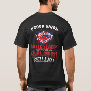 Camiseta Union Brick Mason Tshirt Para Trabalho Orgulhoso