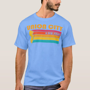 Camiseta Union City em New Jersey Vintage angustiou Souveni