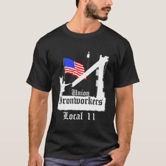 Camiseta Union Ironworker Local 11 American Flag New Jerse