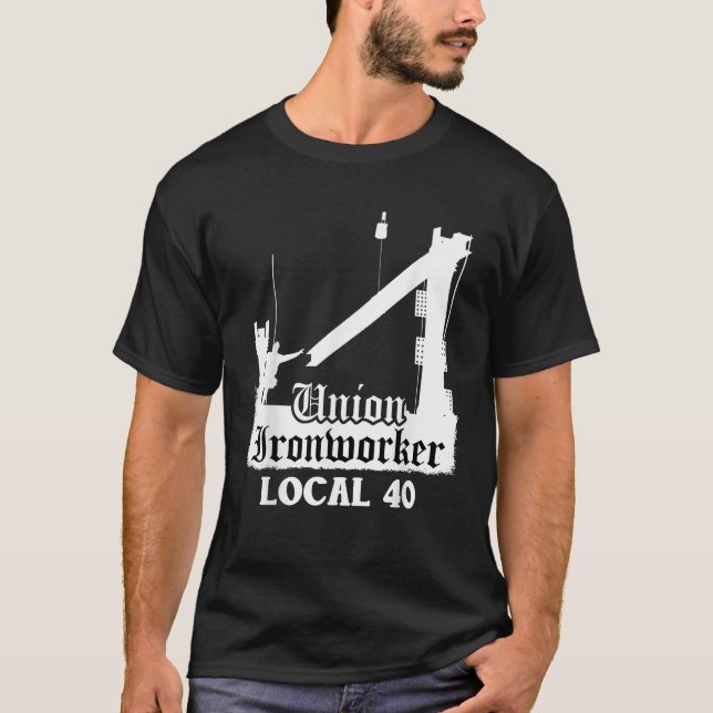 Camiseta Union Ironworker Local 40 NYC New York Shirt (Frente)