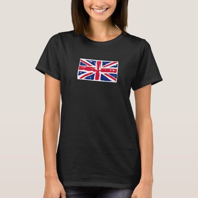 Camiseta UNION JACK BRITIAN FLAG STAMP GRAPHIC Premium (Frente)