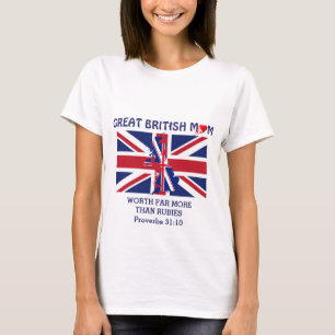 Camiseta Union JACK British Mãe Proverbs 31