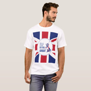 Camiseta UNION JACK Excelente Grã-Bretanha sempre Excelent