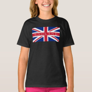 Camiseta Union Jack Flag England Girls