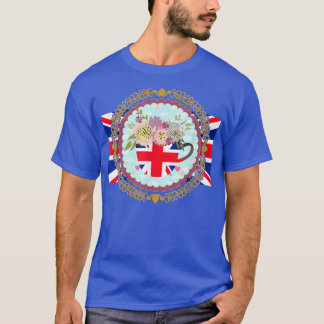 Camiseta Union Jack Flag For Kids & Jubilee Teacup For Brit