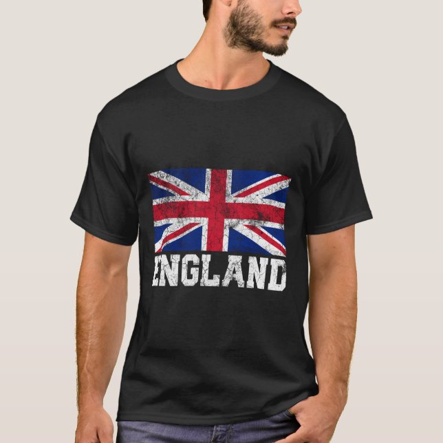 Camiseta Union Jack Flag Uk Inglaterra Reino Unido Roots Me (Frente)