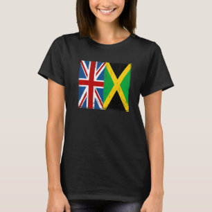 Camiseta Union Jack With Jamaican Flag & British Caribe