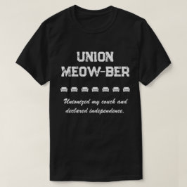 Camiseta Union Meow-ber - Unionizou meu sofá