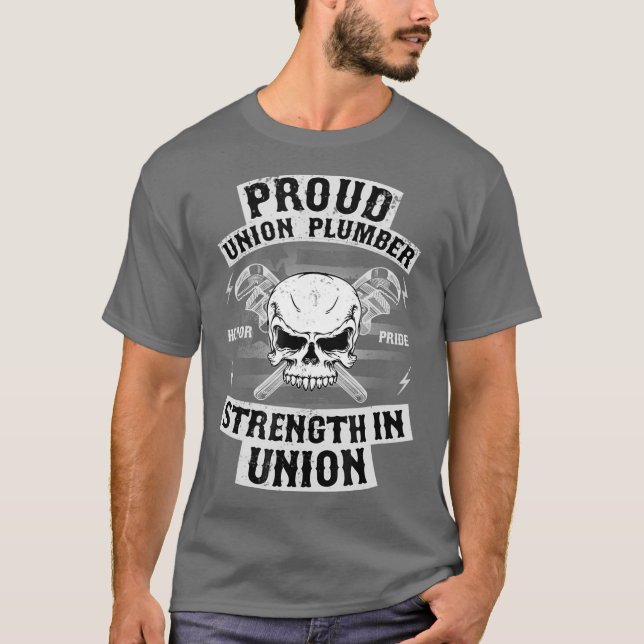 Camiseta Union Plumber Union Pride Pipefitter T (Frente)