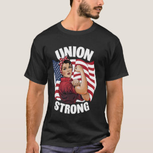 Camiseta Union Strong Rosie the Riveter Labour Union Labs D