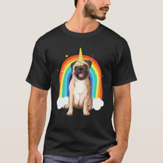 Camiseta Unipug Pug Cachorro Unicórnio Fofo