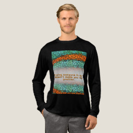 Camiseta Unique Colorful Triangle Pattern & Quotes