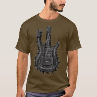 Camiseta Unique Dragon Guitar For MenRock