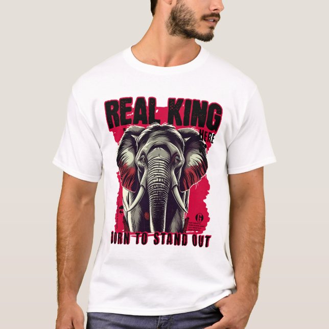 Camiseta Unique Elephant Motivational and Inspiring Design (Frente)