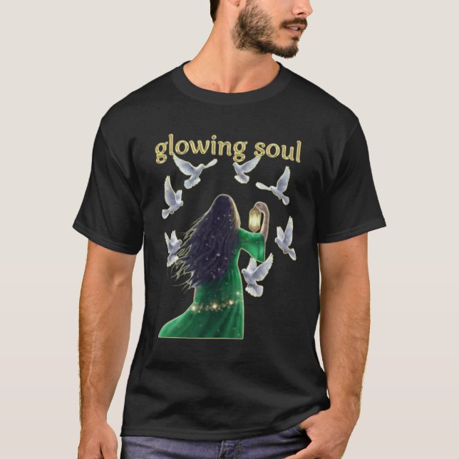 Camiseta Unique Graphic Glowing soul (Frente)