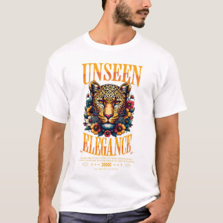 Camiseta Unique Stylish Leophard Elegant Urban Art Design