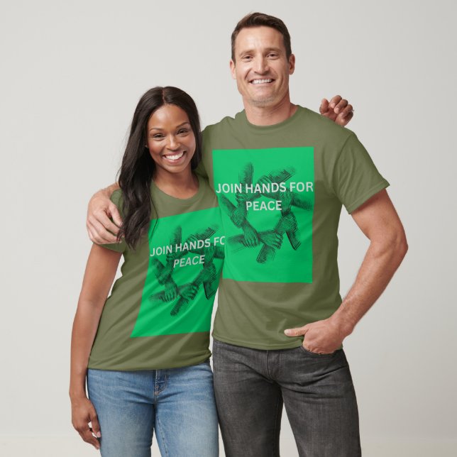 CAMISETA UNIR MÃOS PELA PAZ (Unissex)
