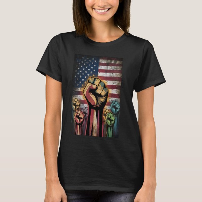 Camiseta Unir Nós Representamos o Presente Patriótico para  (Frente)