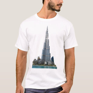 Camiseta Unisex básica com o logotipo Burj Khalif