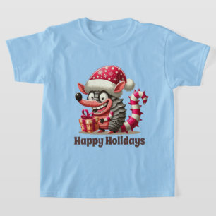 Camiseta Unisex Christmas Armadillo adiciona texto