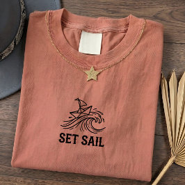 Camiseta Unisex Citação de Viagem Vintage