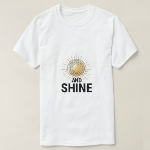 Camiseta Unisex com Tipografia Gráfica do Nascer d
