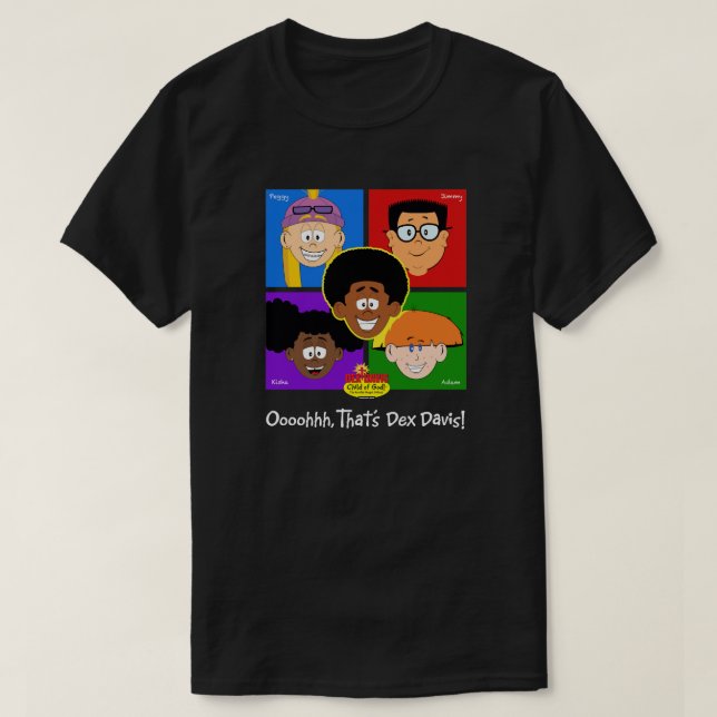 Camiseta Unisex "Crianças Quadradas" (cores múltip (Frente do Design)