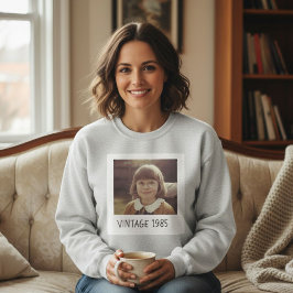 Camiseta Unisex Custom Vintage Photo And Year Sweatshirt
