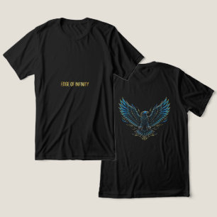 Camiseta Unisex Cyberpunk Glitch Eagle Frente Vers