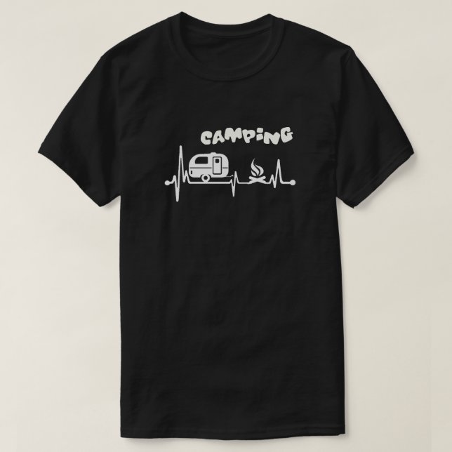 Camiseta Unisex de Acampamento (Frente do Design)