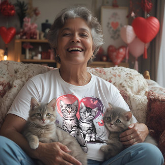 Camiseta Unisex De Amor De Gato
