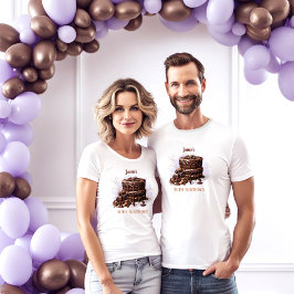 Camiseta Unisex de aniversário de 30 anos de Bolo de Chocol