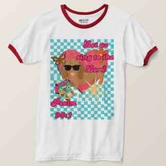 Camiseta Unisex do verso da Bíblia do cão retrô