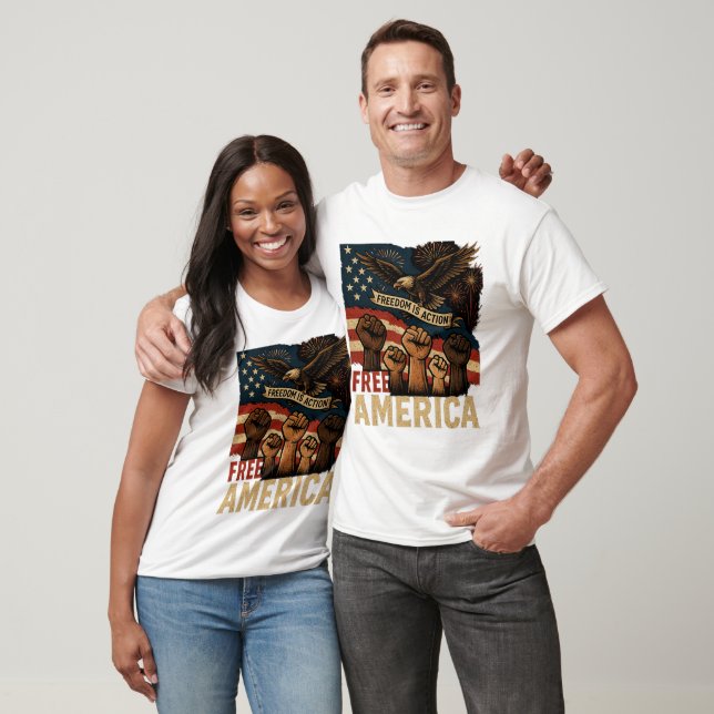 Camiseta Unisex Free America (Unissex)