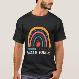 Camiseta Unisex Hello Pre K,Hello Preschool, Pré-escola