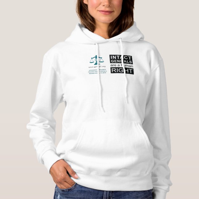 Camiseta Unisex Hoodie - Genitais Intactos (Frente)
