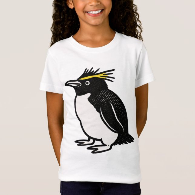 Camiseta Unisex Infantil Penguin (Frente)