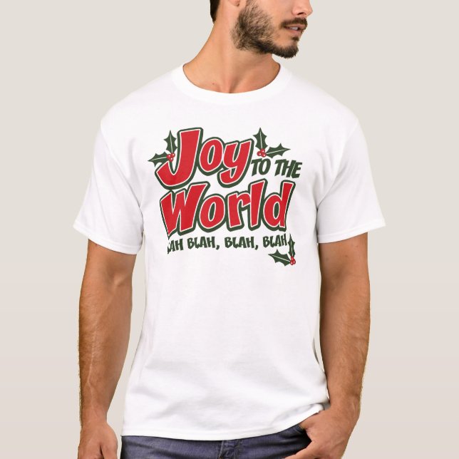 Camiseta unisex Joy World Blah (luz) (Frente)