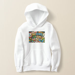 Camiseta Unisex Kids Hoodie - Retro Nostalgia Hoodie.