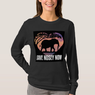 Camiseta Unisex Long-sleigh Save Nosey Now Shirt