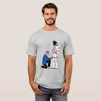 Camiseta Unisex Mínimalista e Astronauta