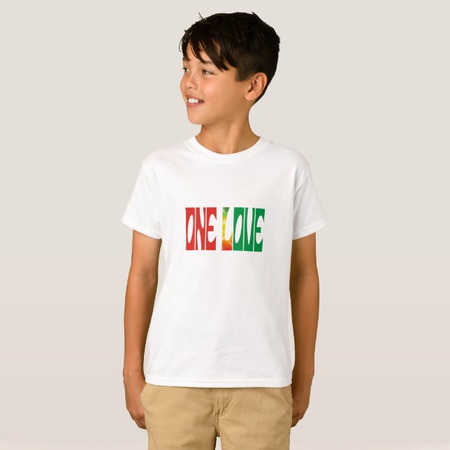 Camiseta Unisex One Love Kids (Frente Completa)